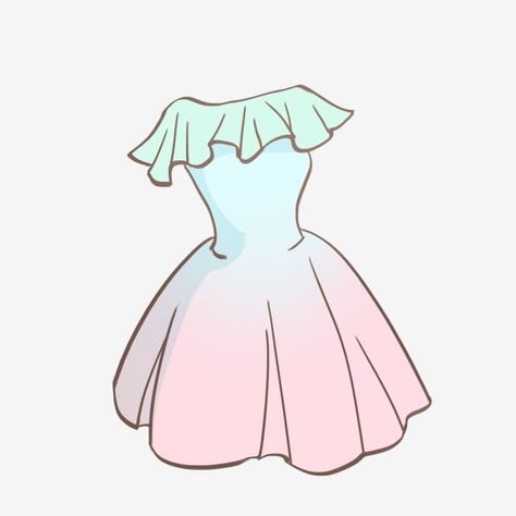 fashion,skirt,summer clothing,female dress,cartoon dress,illustration,dress,clothing,dress clipart,fashion clipart,women dress Cartoon Dress Design, Who To Draw Clothes, Art Drawings Clothes, Cartoon Dress Drawing, Dress Cartoon Drawing, How To Draw Dresses, Cute Dress Drawing, Clothes Art Drawing, Animated Dress