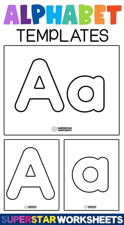 Free Printable Alphabet Templates Upper And Lowercase Letters Free Printable, Abc Letter Crafts, Letters For Kindergarten Free Printable, Abc Cards Printable Free, Abc Diy Learning, Alphabet Letter Printables Free, Alphabet Sorting Free Printable, Abc Teaching Ideas, Daycare Free Printables