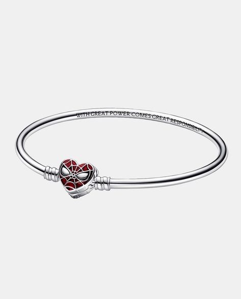 Pulsera Marvel x Pandora Moments Máscara Spider-Man de plata Spider-man Pandora, Pandora Marvel Ring, Spider Man Pandora Bracelet, Spider Man Jewelry, Pandora Spiderman Bracelet, Pandora Bracelet Spiderman, Spider Man Pandora, Pandora Marvel, Pandora Bracelet Designs