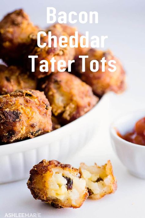 Yummy Potatoes, Homemade Tater Tots, Tater Tot Recipes, Fair Foods, Potato Tots, Cheese Homemade, Recipe Notebook, Tater Tot Breakfast, Super Snacks