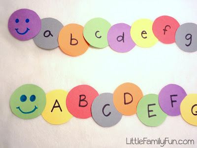 Little Family Fun: ABC Caterpillar Game Abc Caterpillar, Alphabet Caterpillar, Nanny Ideas, Literacy Centres, Fun Alphabet, Caterpillar Craft, Letter Games, Letter Ideas, Small Group Activities