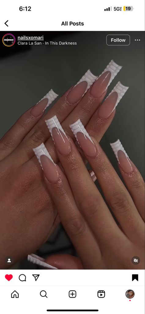 White French Tip, Tip Nails, French Tips, White Texture, French Tip Nails, French Nails, Nail Tips, Nail Inspo, Nail Designs