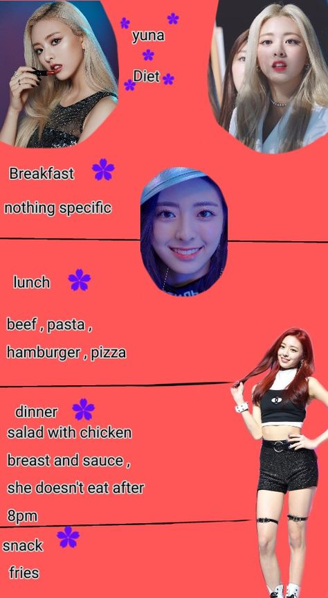 Yuna Diet Plan, Yuna Itzy Workout Routine, Kpop Idols Diet Plan, Blackpink Diet Plan, Ryujin Diet, Yuna Workout, Korean Diet Meal Plan Kpop, Wonyoung Diet Meal Plan, Wonyoung Diet Plan