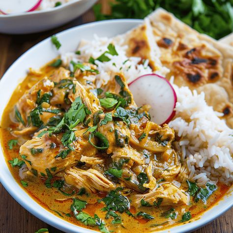 Slow Cooker Thai Basil Chicken Curry - Recipes, Tasks & Tools Slow Cooker Thai Basil Chicken Curry, Flavorful Slow Cooker Recipes, Thai Dinner Recipes For Family, Best Crockpot Recipes Healthy, Dump Chicken Recipes Crock Pots, Thai Recipes Crockpot, Thai Basil Chicken Crockpot, Slow Cooker Chicken Bowls, Crockpot Recipes Indian Food