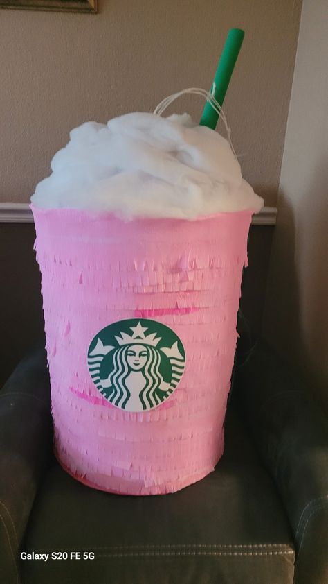 https://www.facebook.com/profile.php?id=100063838981744 Pink Drink From Starbucks, 7 11 Party, Mexican Piñatas, Starbucks Party, 11 Birthday, Piñata Ideas, Pink Drink, Pink Starbucks, Year 7