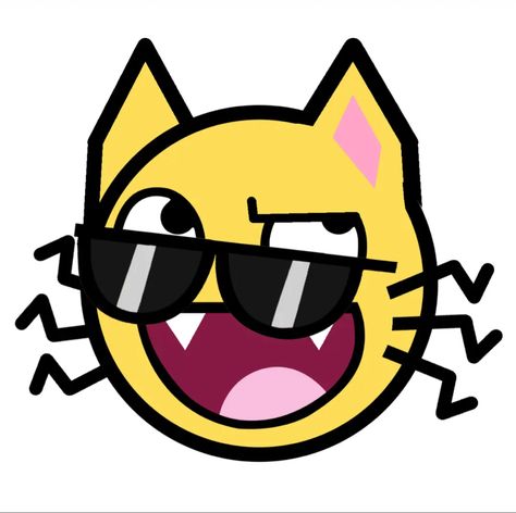 Epic Emoji, Epic Face Pfp, Face Pfp, Epic Face, Cursed Emojis, Emoji Drawing, Emoji Art, Face Icon, Kitty