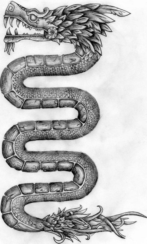 Aztec Serpent Tattoo, Aztec Serpent, Traditional Chicano Tattoos, Aztec Warrior Tattoo, Aztec Tattoos Sleeve, Quetzalcoatl Tattoo, Aztec Drawing, Aztec Artwork, Art Chicano