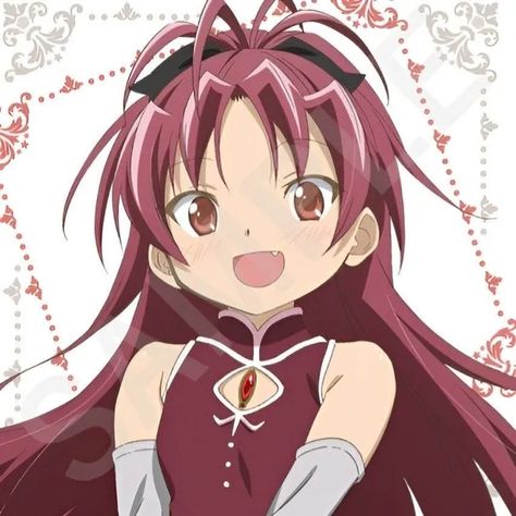 Cute Red Pfp, Kyoko Icon Madoka, Pfp Madoka Magica, Kyoko Sakura Pfp, Puella Magi Madoka Magica Icons, Madoka Magica Kyoko, Kyoko Sakura Gif, Magic Madoka, Kyouko Sakura