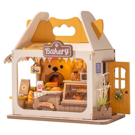 PRICES MAY VARY. 🍞Engaging DIY Experience: Immerse yourself in crafting with our high-quality DIY Miniature House Kit featuring Teddy's Breadbox. Craft with confidence using durable materials for a polished finish. 🍞Ideal Gift: Surprise crafters with a meaningful present. Teddy's Breadbox is a delightful and unique gift for birthdays, holidays, or any occasion, fostering a love for miniature kits and DIY crafting. 🍞Versatile Decoration: Elevate your Miniverse Lifestyle Bookshelf with our char Cutest Gift Stores, Cheap Themed Craft Supplies For Crafting, Step By Step Gifts, Cute Cheap Handmade Crafts, Miniature Printables Amazon Boxes, Creative Gifts Hobbycraft, Kid Small Gifts, Cute Cheap Crafts For Birthday, Homemade Mini Gifts