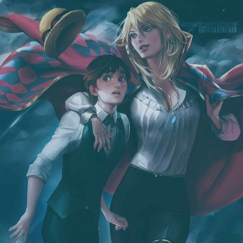 Howl's Moving Castle Gender Bent Disney, Studio Ghibli Films, Art Studio Ghibli, 하울의 움직이는 성, Personajes Studio Ghibli, Howl And Sophie, Howl's Moving Castle, Film Anime, Studio Ghibli Movies