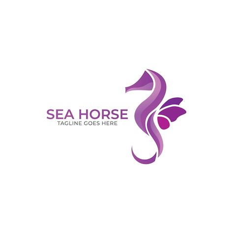 Sea Horse Logo, Coastal Ideas, Animal Ideas, Spice Island, Logo Design Set, New Rangoli Designs, Horse Logo, Sea Horse, Vector Template