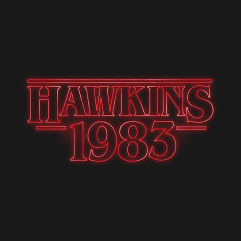 Hawkins 1983 by Stationjack Stranger Things Red Aesthetic, 1983 Aesthetic, Stranger Things Merchandise, Stranger Things Halloween, Stranger Things Tshirt, Stranger Things Quote, Stranger Things Poster, Stranger Things Art, Stranger Things Aesthetic