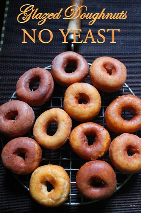 Yeast Free Donut Recipe, Donut Without Yeast, Homemade Donuts Recipe Without Yeast, Doughnut Recipe Easy No Yeast, Doughnuts Without Yeast, Doughnuts Recipe No Yeast, Donut Recipe Without Yeast, Donut Recipe No Yeast, Glazed Doughnuts Recipe