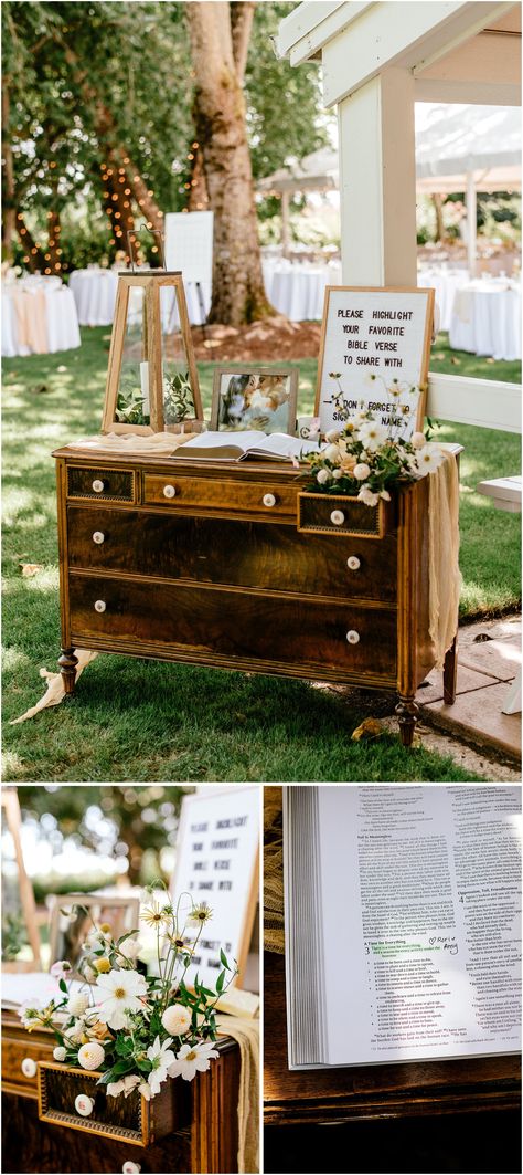 Family Table Decor Wedding, Rustic Wedding Sign In Table Ideas, Tables To Have At A Wedding, Check In Table Wedding, Wedding Guest Entry Table, Wedding Greeting Table Ideas, Thoughtful Wedding Touches, Entryway Table Decor Wedding, Wedding Guestbook Table Ideas