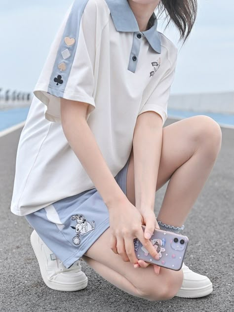 Kawaii Fashion Outfits, Simple Trendy Outfits, Harajuku Fashion, Kawaii Clothes, Korean Outfits, Casual Style Outfits, Kawaii Fashion, Cute Casual Outfits, Everyday Outfits