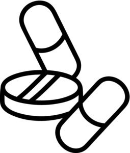 Pills Drawing, Pill Drawing, Pill Drawing Simple, Pill Capsule Drawing, Medicine Clipart, Pill Bottle Outline, Home Medicine, Free Use, Diy Tattoo