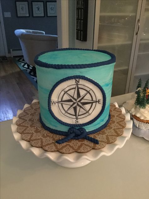 Compass Cake, Party Foods, Cake Inspiration, Party Food, Compass, Birthday Cake, Paris, Cake, Birthday