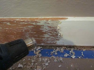 This is a great paint stripping tutorial for wood trim How To Strip Paint Off Wood Trim, Removing Paint From Wood Trim, Stripping Stained Wood, Stripping Paint From Wood, Craftsman Trim Interior, Removing Paint From Wood, Strip Paint, House Rehab, Paint Stripping