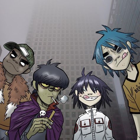 No photo description available. Gorillaz Art Style, Gorilla Band, Gorillaz 2 D, 2-d Gorillaz, Gorillaz Band, Sunshine In A Bag, Gorillaz Fan Art, Demon Days, Monkeys Band