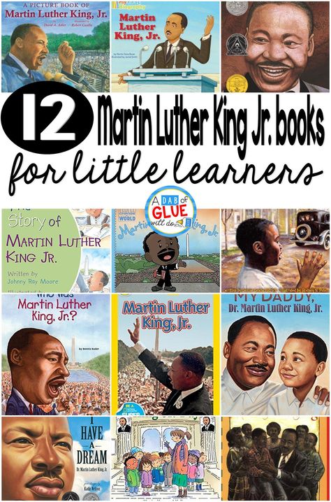 Our 12 favorite Martin Luther King Jr. books are perfect for your MLK lesson plans. These are great for preschool, kindergarten, or first grade students. History For Preschoolers, Mlk Lesson Plans, Martin Luther King Books, Mlk Crafts, Martin Luther King Jr Activities, Mlk Jr Day, Dr Martin Luther King Jr, Kindergarten Books, Dr Martin Luther King