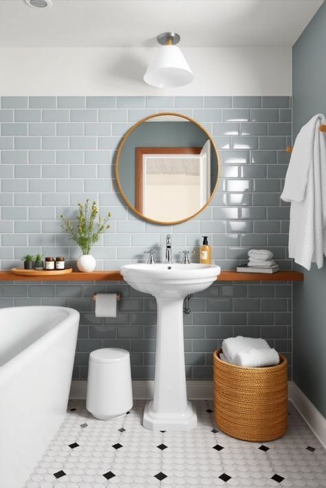 Say goodbye to bathroom clutter forever! These innovative storage ideas will revolutionize your small bathroom organization. From hidden cabinets to vertical solutions, discover smart ways to maximize every inch of space while maintaining style. Perfect for apartments and small homes! #BathroomStorage #OrganizationTips #SmallSpaceLiving No Window Apartment, Bathroom No Windows, Window Apartment, Bathroom Clutter, Bathroom Big, Hidden Cabinet, Small Bathroom Organization, Apartment Bathroom, Small Homes