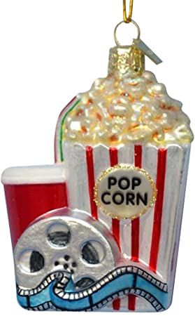 Kurt Adler Noble Gems Popcorn and Movie Ornament Movie Theater Popcorn, Christmas Popcorn, Old World Christmas Ornaments, Food Ornaments, Old World Christmas, Personalized Ornaments, Glass Christmas Ornaments, Personalized Christmas Ornaments, How To Make Ornaments