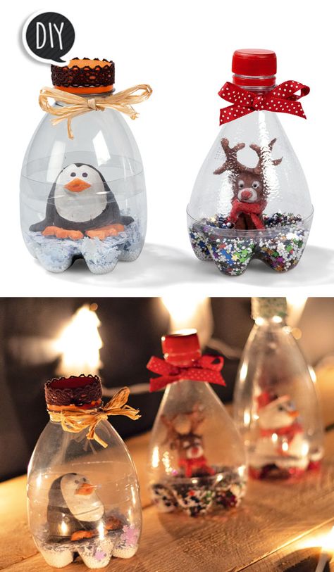 Diy #Noël récup avec des boules à neige #Wesco Christmas Arts And Crafts For Kids Ornaments, Easy Christmas Presents Diy, Diy Aesthetic Christmas Decor, Xmas Arts And Crafts For Kids, Deco Noel Diy, Easy Xmas Crafts, Christmas Ball Diy, Diy Crafts Christmas, Christmas Arts And Crafts