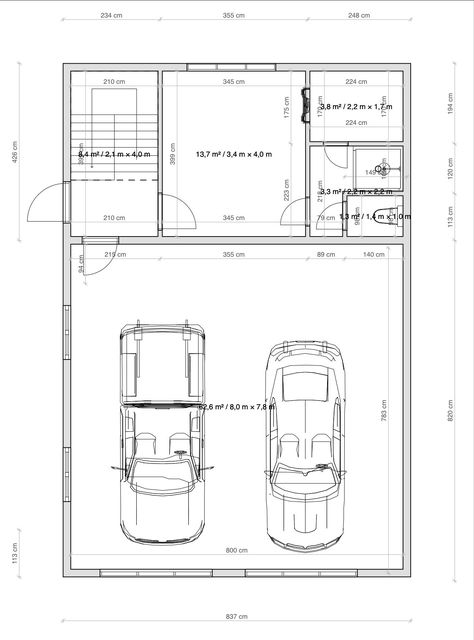 I will draw architectural 2d floor plans & 3d floor plansThis gig is to convert your sketch or PDF into AutoCAD 2D drawings / 3D Floor Plans.-2D Floor Plans-2D Elevations-Section Drawings-Site Plan-3D Floor Plans-2D Painted Floor PlansHouse - Building - Commercial - Office-The prices listed does not include design services. interior designfloor plan interior design drawingfl House Design Garage, Garage Drawing, Car Porch Design, Mechanical Workshop, 3d Floor Plans, Interior Design Layout, Carport Garage, Farm Plans, Driveway Design