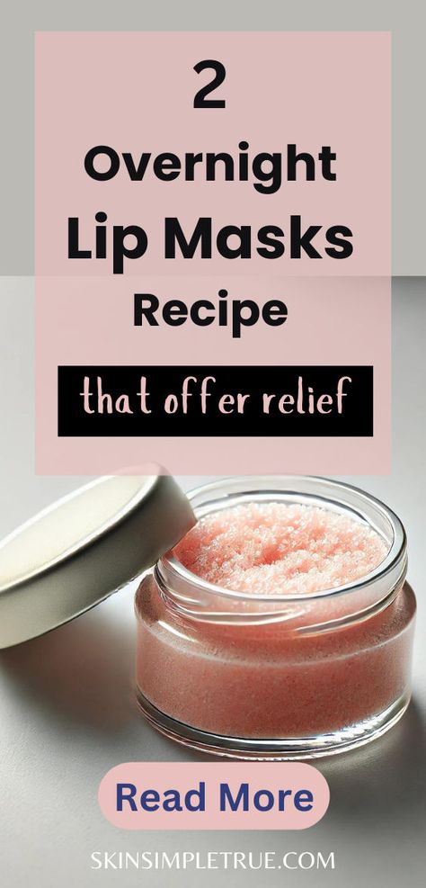 dry lips remedy diy How To Fix Dry Lips Fast, Diy Overnight Lip Mask, Diy Lip Mask Recipe, Scrub Business Ideas, Homemade Lip Scrub Recipe Sugar Easy Diy, Homemade Lip Mask Recipe, Chapped Lips Remedy Severe, Dry Lips Remedy Overnight, Lip Mask Homemade