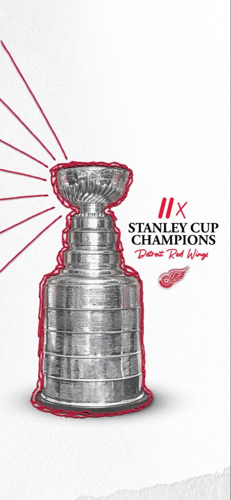 11 Time Stanley Cup Champions Detroit Red Wings Hockey, Red Wings Hockey, Stanley Cup Champions, Detroit Red Wings, Stanley Cup, 4 Life, Red Wings, Nhl, Hockey