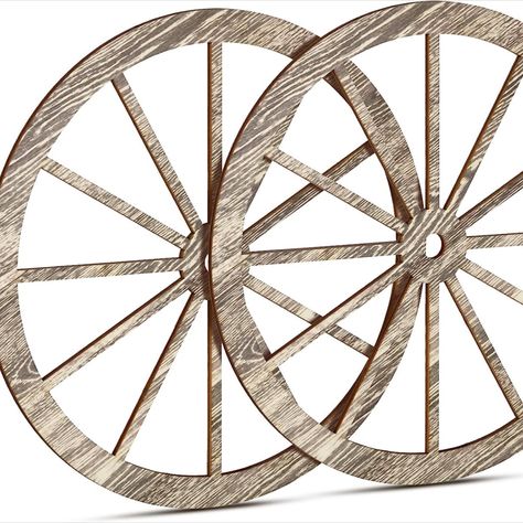 western western decor wagon wheel home decor Bicycle Wheel Decor, Western Cowboy Party, Cowboy Party Decorations, Wagon Wheel Decor, Western Living Room Decor, Wooden Wagon Wheels, Wood Cart, Western Wall Decor, Wooden Wagon