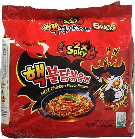 Korean Instant Noodles, Spicy Korean Chicken, Hot Chicken Flavor Ramen, Korean Ramen, Ramen Stir Fry, Kids Living Room, Instant Food, Korean Noodles, Ramen Noodle Soup