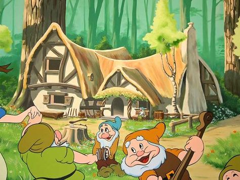 I got: The Seven Dwarves' Cottage! Can These Five Questions Determine What Famous Disney Home You Should Live In? Snow White House Disney, Snow White House, Seven Dwarfs Cottage, Pottery Relief, Disney Forest, Snow White Cottage, Disney Princess Challenge, Disney Mural, Snow White Dwarfs