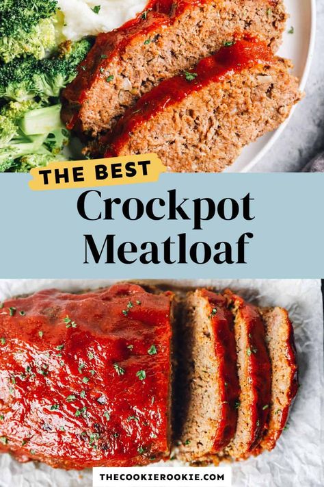 Tasty Meatloaf Recipe, Stew Recipes Crockpot, Crockpot Meatloaf Recipes, Crockpot Meat, Crockpot Side Dishes, Crockpot Meatloaf, Meatloaf Dinner, Dinner Beef, Slow Cooker Meatloaf