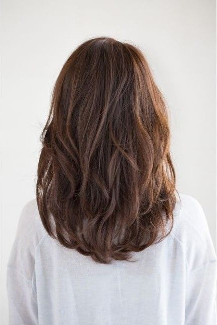 Layered Haircuts For Medium Hair, Hairstyles For Layered Hair, Haircuts For Wavy Hair, Layered Haircut, Haircuts For Medium Hair, Long Brown Hair, Haircuts Straight Hair, Short Hair Haircuts, Cut My Hair