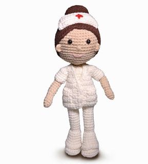 PATRONES AMIGURUMI GRATIS: PATRON GRATIS ENFERMERA AMIGURUMI 40105 Christmas Ornament Crafts, Crochet Doll Pattern, Ornament Crafts, Doll Pattern, Stuffed Toys Patterns, Crochet Doll, Do More, Amigurumi, Teddy Bear