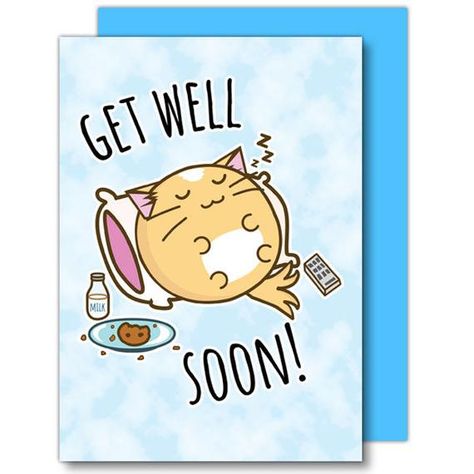 Get Well Soon Cat, Cute Get Well Soon, Feel Better Cards, Get Well Soon Cards, Chocolate Bar Card, Bar Card, Tiger Gifts, Get Well Soon Card, Cat Greeting Cards