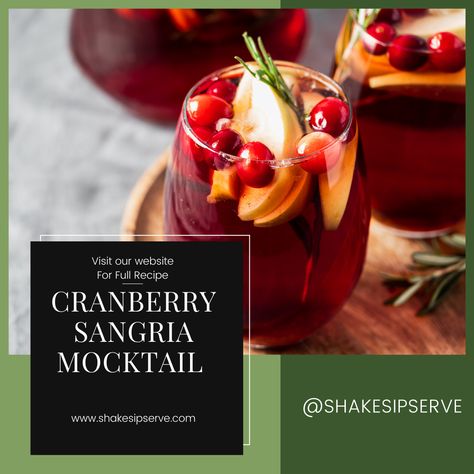 Cranberry Sangria Mocktail: A Festive, Flavorful, and Family-Friendly Delight Sangria is one of the world’s most beloved party drinks, known… Mocktail Sangria Non Alcoholic, Sangria Mocktail, Cranberry Mocktail, Non Alcoholic Sangria, Cranberry Sangria, Mocktail Recipes, Fruity Drinks, Mocktail Recipe, Infused Water