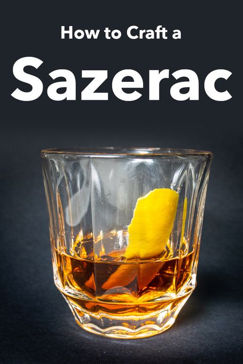 Follow our easy recipe and craft a classic Sazerac cocktail at home in just five minutes. | Sazerac cocktail | Sazerac cocktail | New Orleans cocktail | classic cocktail | mardi gras cocktail | pre-prohibition cocktail New Orleans Cocktails Recipes, Sazerac Recipe, Mardi Gras Dinner, Mardi Gras Cocktails, Alcoholic Recipes, Sazerac Cocktail, Food From Different Countries, Mommy Juice, Top Drinks