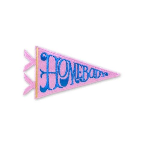 Embroidered homebody pennant patch. Iron onto your favorite denim! Machine washable Iron on adhesive Sewing is recommended for durability and longevity Approx. 2.75″ x 3″ Iron On Patch, Flag Design, Embroidered Patch, Artsy Fartsy, Iron On Patches, Paper Goods, Embroidered Patches, Design Inspo, Needlepoint