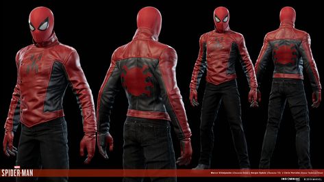 ArtStation - Marvel's Spider-Man: Last Stand Suit, Marco Villalpando Spiderman Verse, Spider Suits, Spider Man Art, Dustin Brown, Spider Man Ps4, Technical Artist, Android Wallpaper Dark, Spiderman Suits, Spiderman Costume