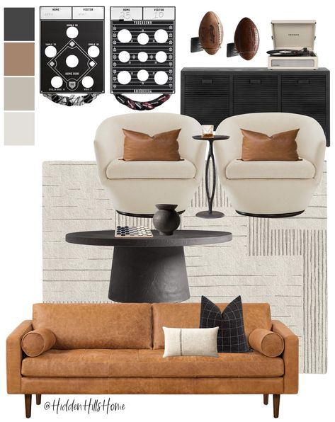 Shop POLY & BARK Cognac Tan Brown … and other curated products on LTK, the easiest way to shop everything from your favorite creators. Target Bedroom Decor, Masculine Man Cave, Masculine Decor Living Room, Football Theme Bedroom, Man Cave Decor Ideas, Hangout Room Ideas, Tilly Upholstered Bed, Masculine Man