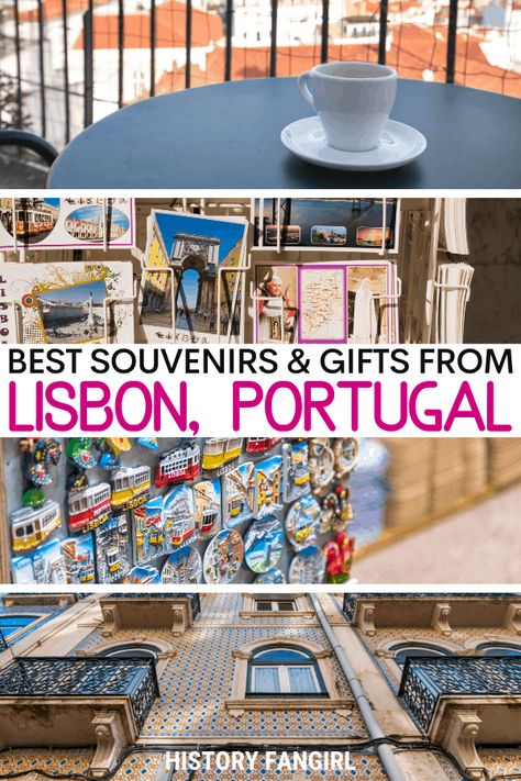 7 Lovely Lisbon Souvenirs & Gifts You Need in Your Suitcase! Best Souvenirs From Portugal, What To Buy In Portugal, Lisbon Souvenirs, Portuguese Souvenirs, Souvenir Portugal, Portugal Souvenirs, Shopping In Lisbon, Lisbon Shopping, Europe Travel Essentials