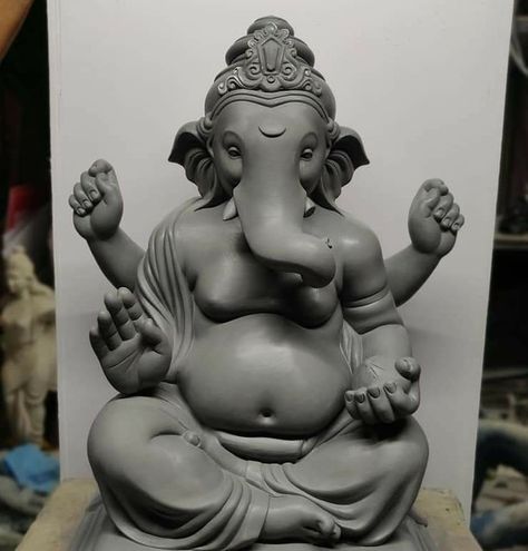 Ganesh Murti Images, Mumbai Ganpati, Jay Ganesh, Ganesha Art Illustration, Clay Ganesha, Dancing Ganesha, Disney Movie Art, Oil Pastel Drawings Easy, Shri Ganesh Images