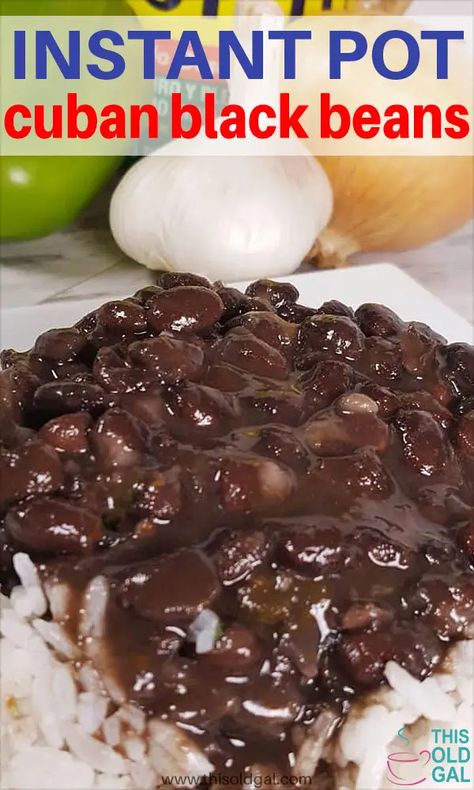 Black Beans Pressure Cooker, Beans Pressure Cooker, Cuban Style Black Beans, Pressure Cooker Black Beans, Cuban Black Beans, Flight Outfit, Cuban Dishes, Black Bean Recipes, Electric Pressure Cooker Recipes