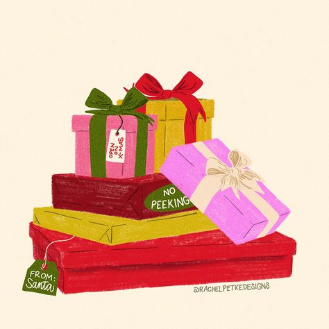 Christmas Box Illustration, Present Illustration Gift, Birthday Present Illustration, Christmas Book Illustration, Christmas Presents Illustration, Christmas Present Illustration, Presents Illustration, Gift Box Illustration, Present Illustration