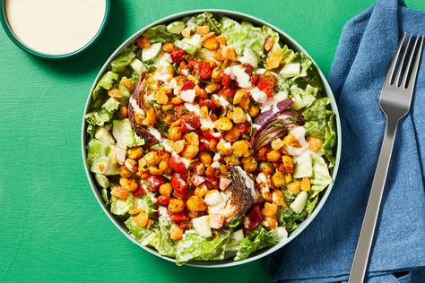 Hello Fresh Chickpea, Salad Lunch Recipes, Chickpea Chopped Salad, Couscous Bowls, Smashed Chickpea, Chopped Salad Recipe, Chicken Gyro, Shawarma Spices, Salad Recipes Lunch