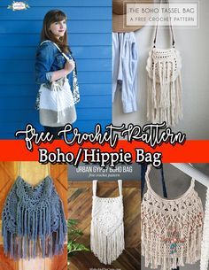 Si Nanay Madel: FREE CROCHET PATTERN: Boho/Hippie Bag Boho Bag Pattern Free, Bags To Crochet, Crochet Containers, Crochet Boho Bag Pattern, Festival Bags, Boho Bag Pattern, Boho Crochet Patterns, Crochet Backpack Pattern, Crochet Boho Bag