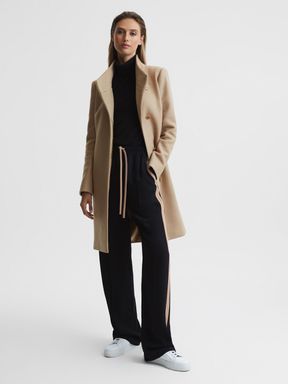 Designer Women's Coats | The Women's Coat Edit - REISS Reiss Coat, Mid Length Coat, Core Wardrobe, Camel Coat, Collared Coat, Wool Blend Coat, Outerwear Coats, Coats Jackets Women, Black Coat