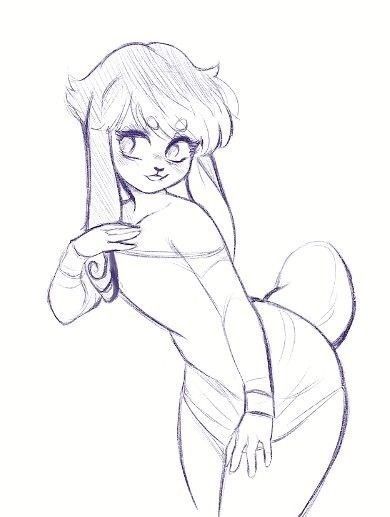 Pose Reference Drawing Catgirl, Bunny Fursona Ref Sheet, Fursona Drawing Base, Bunny Fursona Base, Fursona Art Base, Ych Cute, Anthro Rabbit, Oc Base Female, Cartoon Body Base